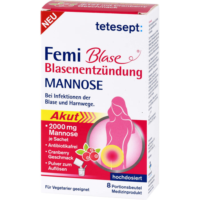 tetesept Femi Blase Blasenentzündung Mannose, 8 St PLE