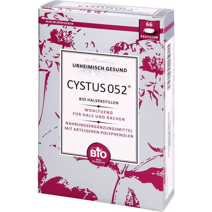 Dr. Pandalis CYSTUS 052 Bio Halspastillen, 66 St. Tabletten