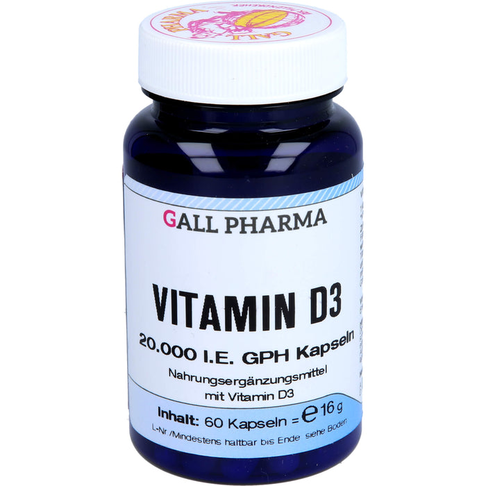 VITAMIN D3 20,000 I.E. GPH KAPSELN, 60 St KAP