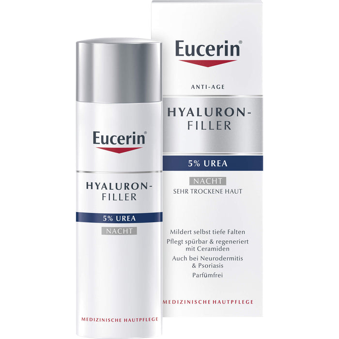 Eucerin Hyaluron-Filler 5% Urea Nacht Creme, 50 ml Cream