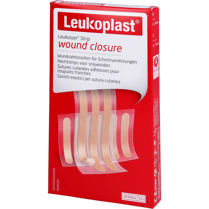 LEUKOPLAST LEUKOSAN STRIP STERIL 6X38MM 6X75MM, 9 St PFL