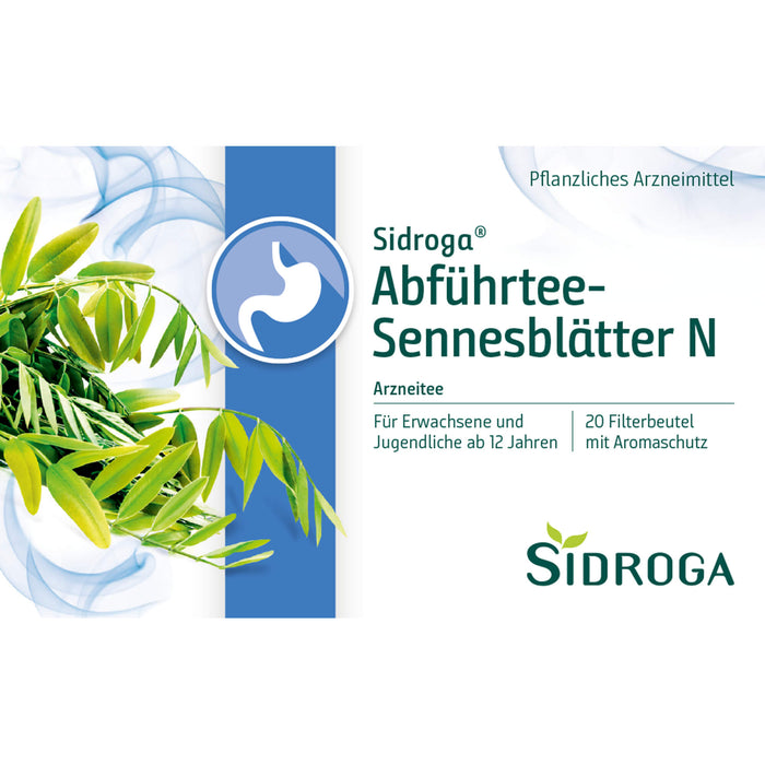 Sidroga Abführtee-Sennesblätter N Arzneitee Beutel, 20 pcs. Filter bag