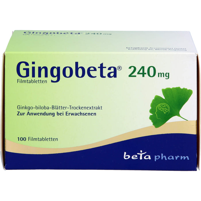 Gingobeta 240 mg Filmtabletten, 100 St FTA