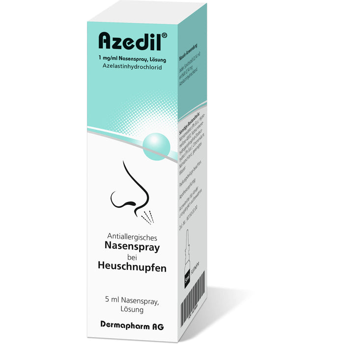 Azedil 1 mg/ml antiallergisches Nasenspray bei Heuschnupfen, 5 ml Lösung