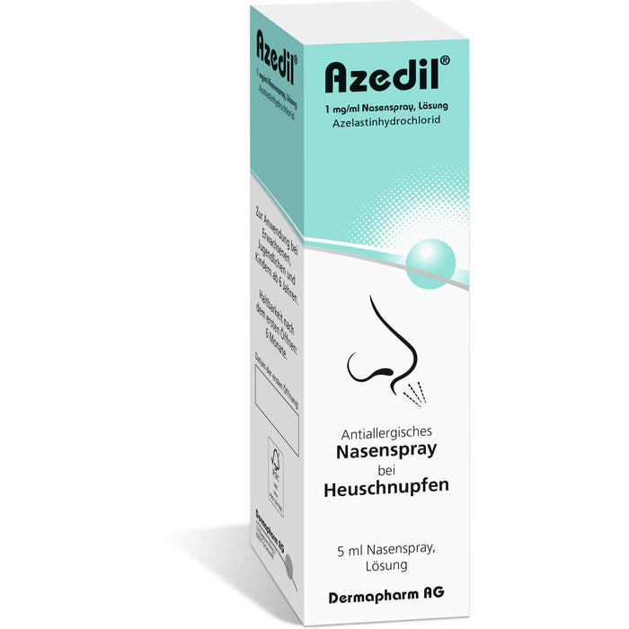 Azedil 1 mg/ml antiallergisches Nasenspray bei Heuschnupfen, 5 ml Solution