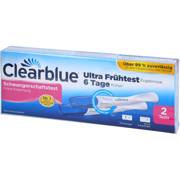 Clearblue Schwangerschaftstest Frühe Erkennung, 2 St. Test