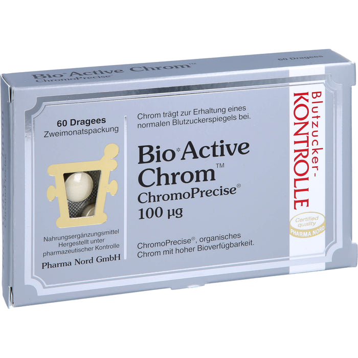 Pharma Nord BioActive Chrom 100 Mikrogramm Dragees, 60 pcs. Tablets