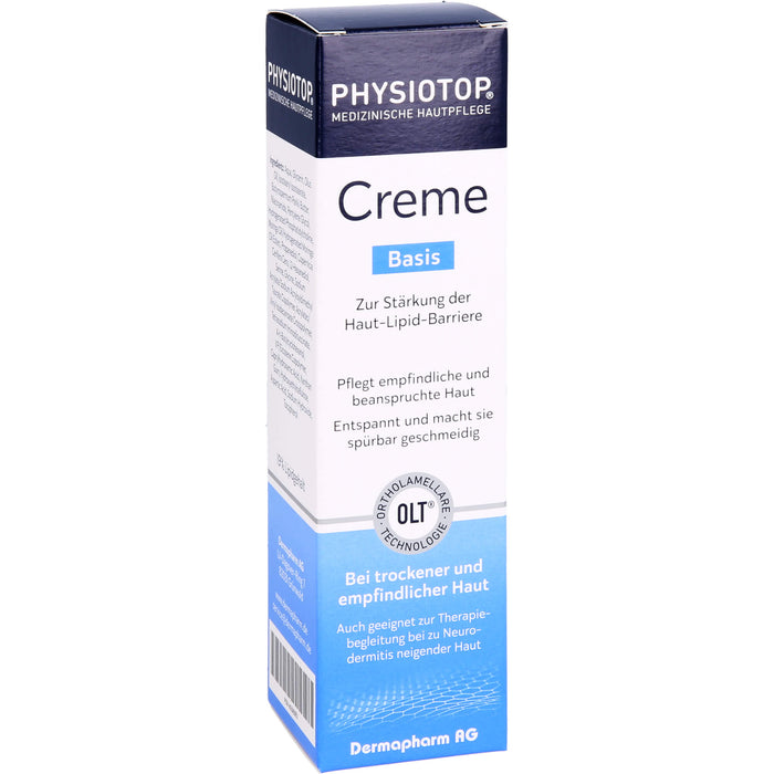 Physiotop Basis Creme zur Stärkung der Haut-Lipid-Barriere pflegt beanspruchte und empfindliche Haut, 75 ml Crème