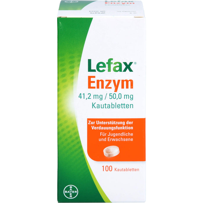 Lefax Enzym, 41,2 mg / 50 mg Kautablette, 100 St. Tabletten