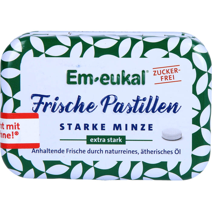 Em-eukal Frische Pastillen starke Minze zuckerfrei, 20 g Pastilles