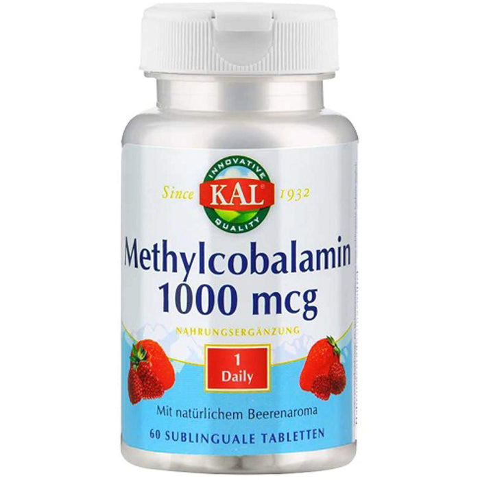 Vitamin B12 Methylcobalamin 1000 mcg KAL, 60 St TAB