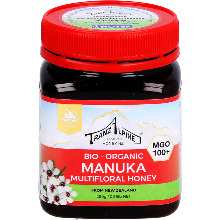 Bio Manuka Honig MGO 100+ TranzAlpine, 250 g