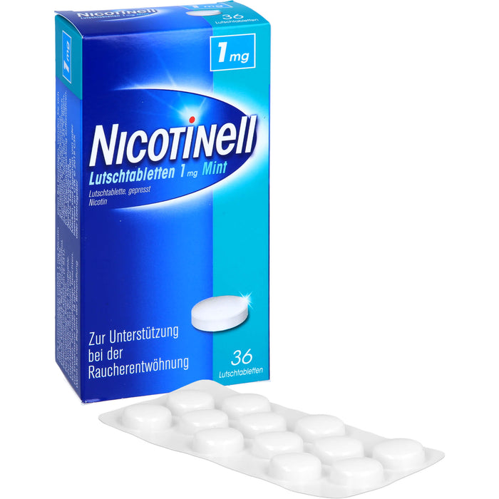 Nicotinell Mint Lutschtabletten zur Raucherentwöhnung, 36 pcs. Tablets