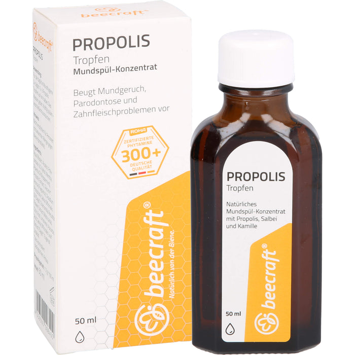 beecraft Propolis Tropfen Mundspül-Konzentrat, 50 ml Solution