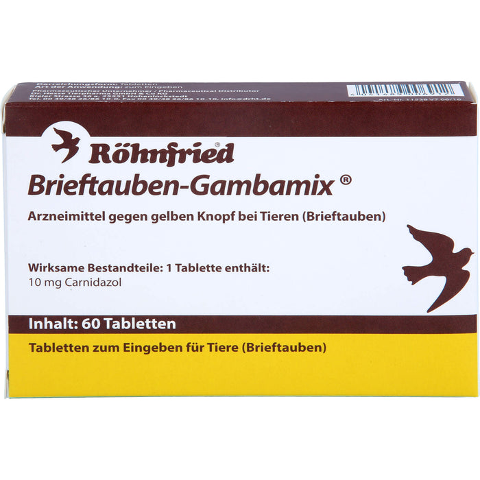 Brieftauben-gambamix, 60 St TAB