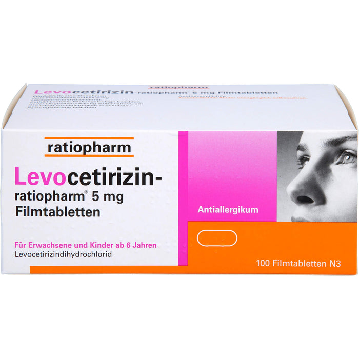 Levocetirizin-ratiopharm 5 mg Filmtabletten, 100 St FTA