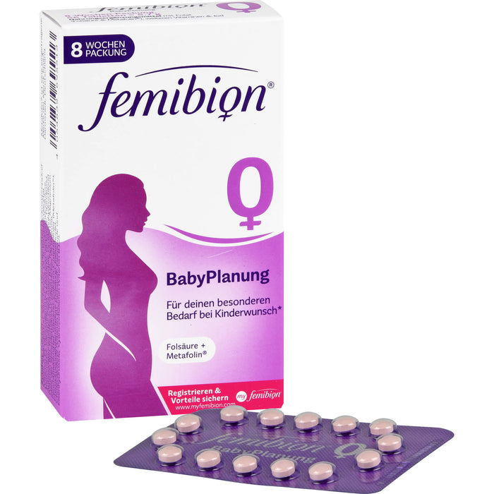 Femibion 0 Babyplanung Folsäure + Metafolin Tabletten, 56 pcs. Tablets