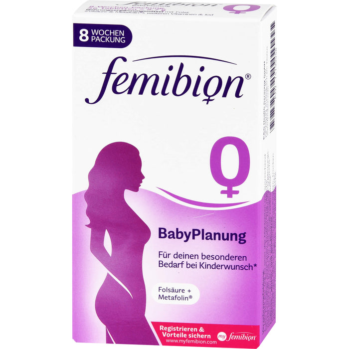 Femibion 0 Babyplanung Folsäure + Metafolin Tabletten, 56 pcs. Tablets