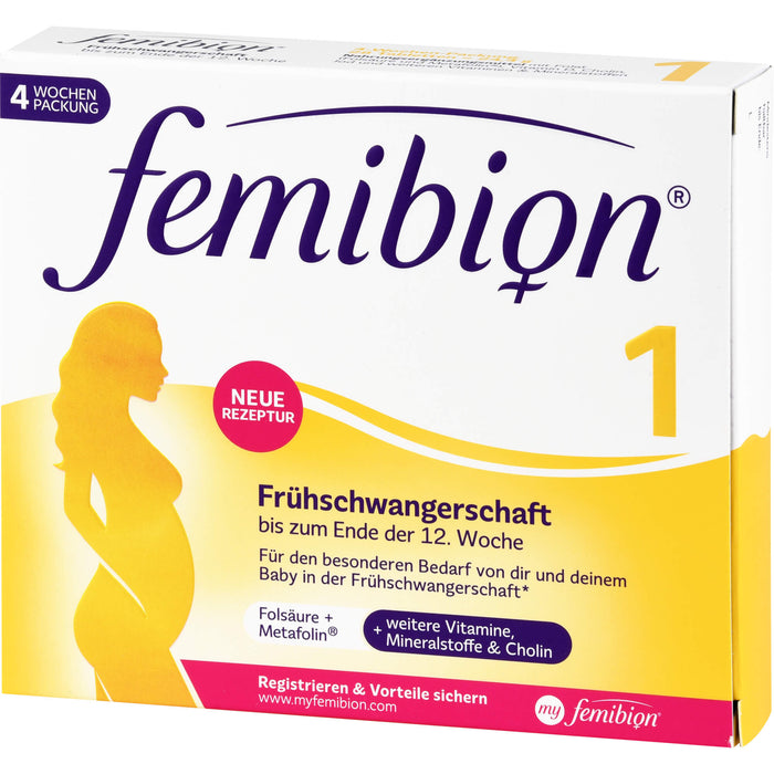 Femibion 1 Frühschwangerschaft Tabletten, 28 St. Tabletten