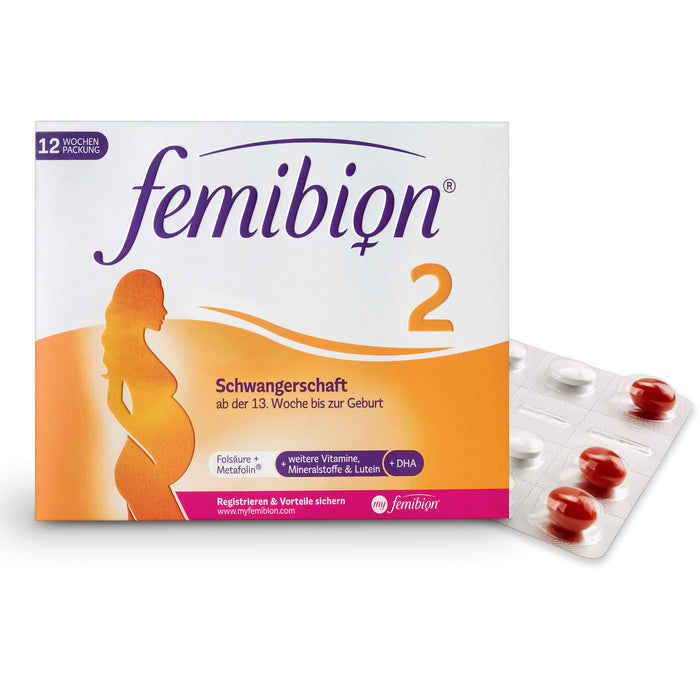 Femibion 2 Schwangerschaft Tabletten und Kapseln, 84 St. Tabletten