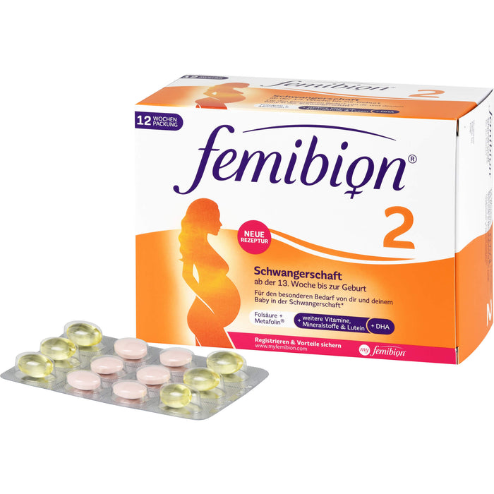 Femibion 2 Schwangerschaft Tabletten und Kapseln, 84 pcs. Tablets