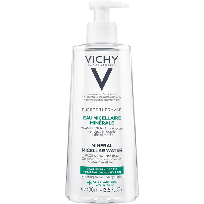 VICHY Pureté Thermale Minéral Mizellen Reinigungsfluid, 400 ml Solution