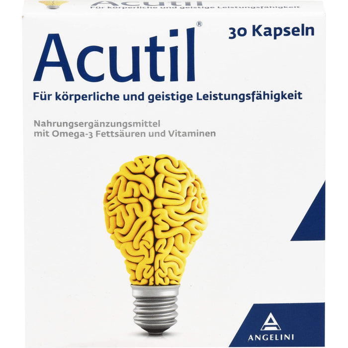 Acutil Kapseln für körperliche und geistige Leistungsfähigkeit, 30 St. Kapseln