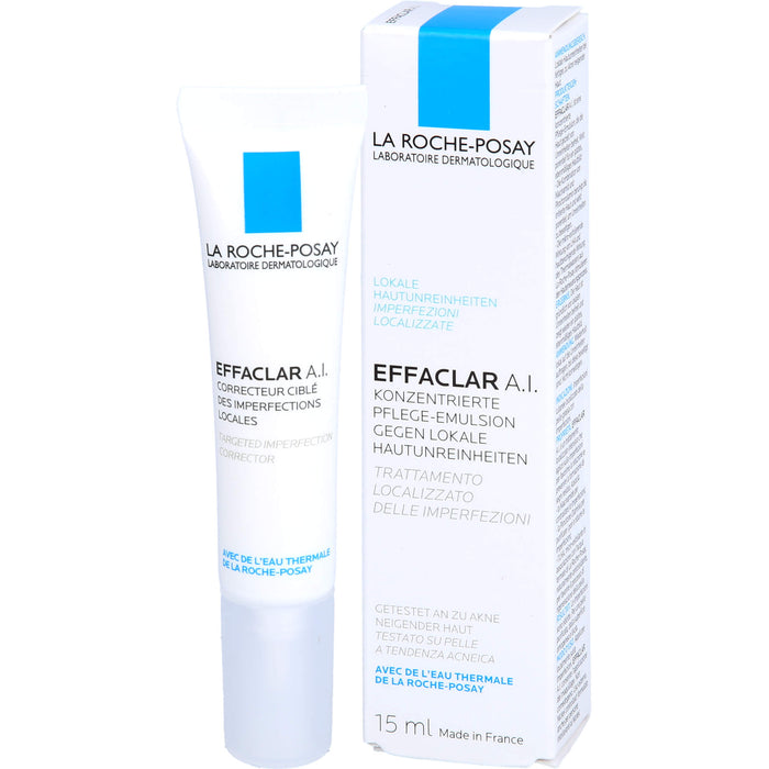 LA ROCHE-POSAY Effaclar A.I. Pflege-Emulsion gegen lokale Hautunreinheiten, 15 ml Crème