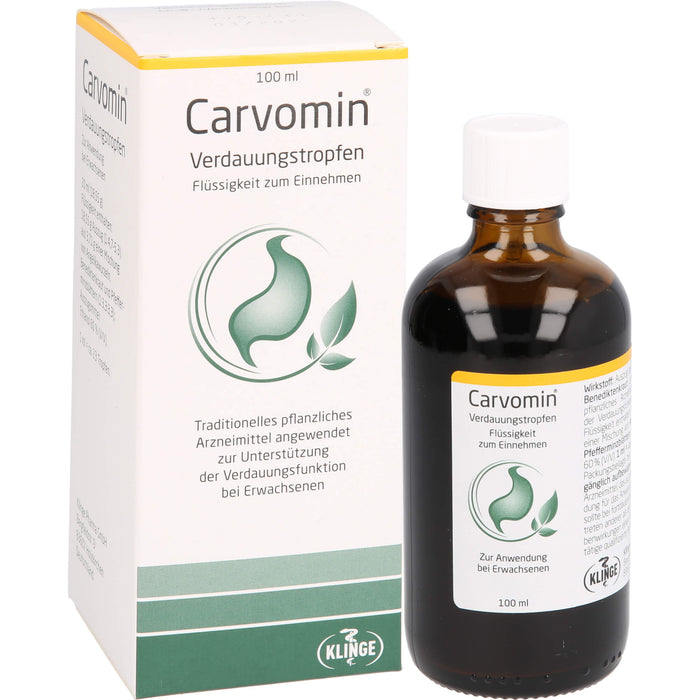 Carvomin Verdauungstropfen, 18,55 mg/20 ml, Flüssigkeit zum Einnehmen, 100 ml FLE