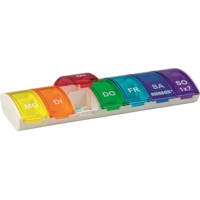 ANABOX 1 x 7 Regenbogen mit Fachteilern, 1 pc petite boîte