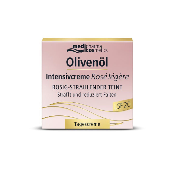 medipharma cosmetics Olivenöl Intensivcreme Rosé légère Tagescreme LSF 20, 50 ml Cream