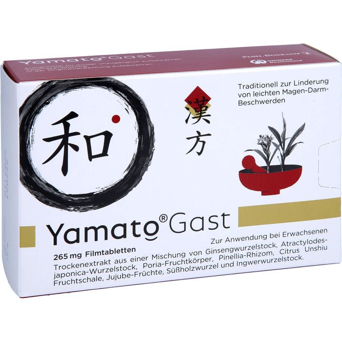 YamatoGast Filmtabletten bei leichten Magen-Darm-Beschwerden, 63 pcs. Tablets