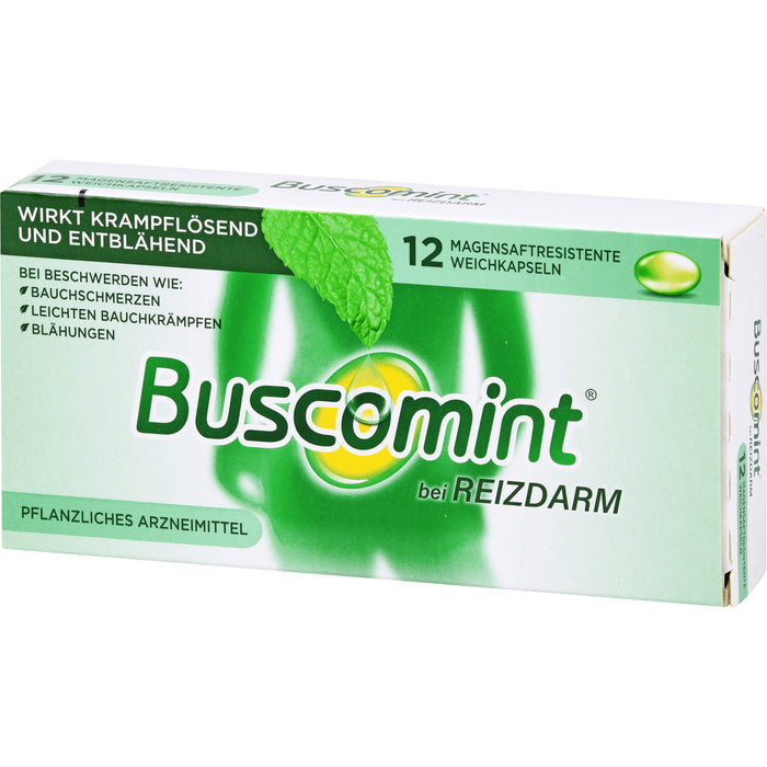 Buscomint Weichkapseln bei Reizdarm, 12 pc Capsules