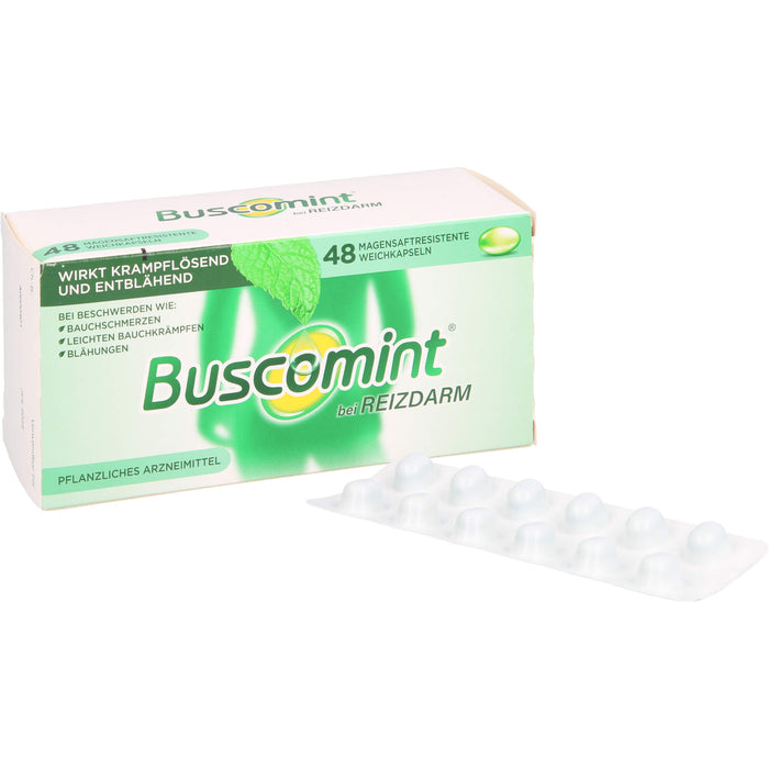 Buscomint Weichkapseln bei Reizdarm, 48 pc Capsules