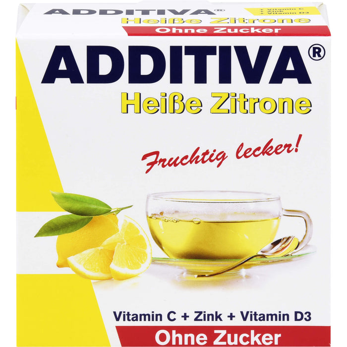 ADDITIVA Heiße Zitrone ohne Zucker Pulver, 10 pc Sachets