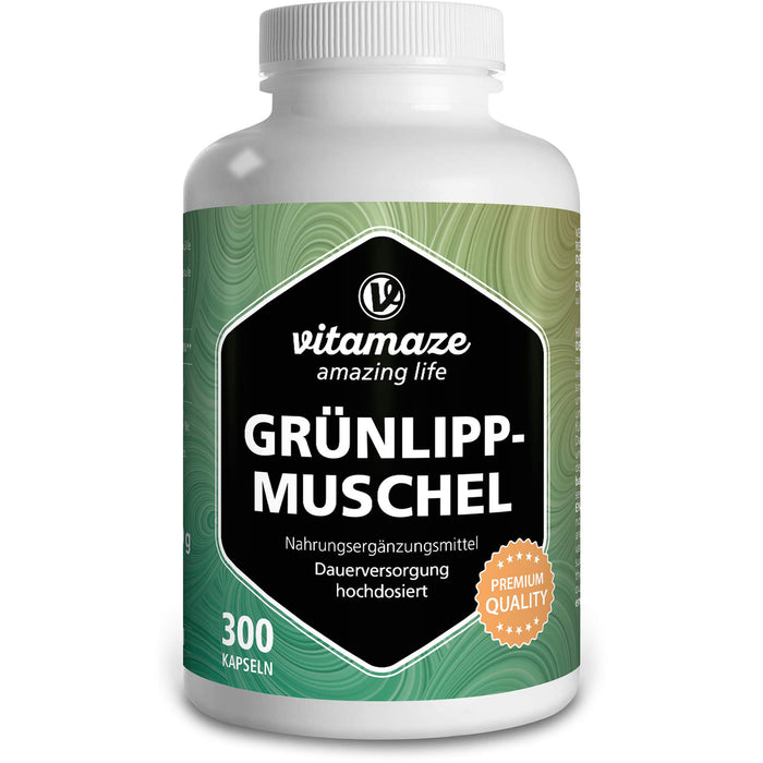 vitamaze Grünlippmuschel hochdosiert Kapseln, 300 pc Capsules