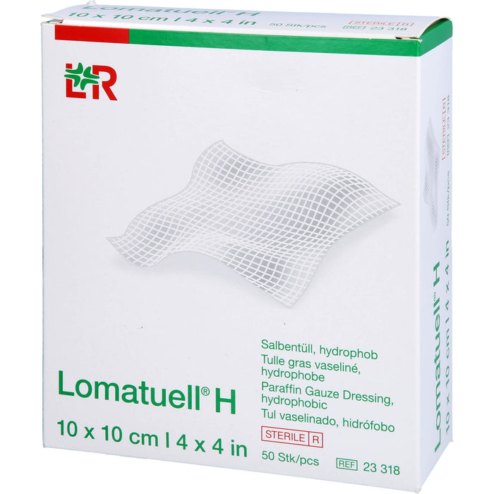 LOMATUELL H Salbentüll 10x10 cm steril, 50 St VER