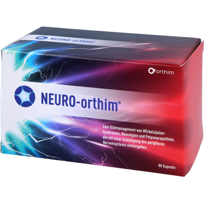 NEURO-orthim Kapseln bei Wirbelsäulensyndromen, Neuralgien und Polyneuropathien, 80 pc Capsules