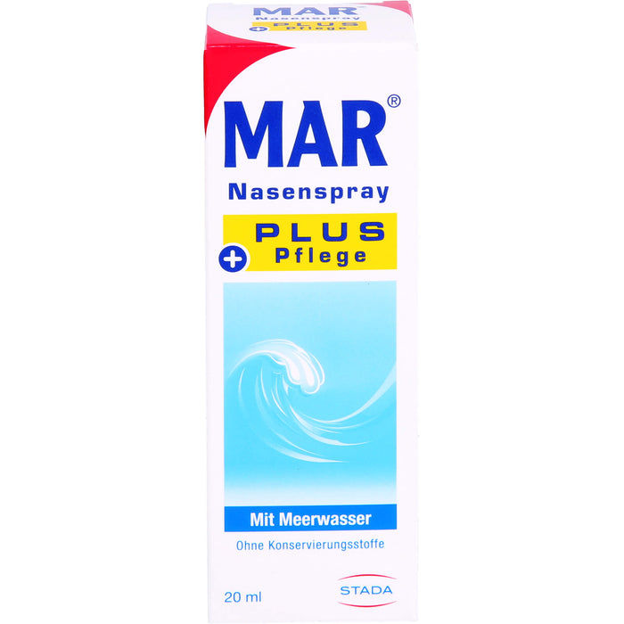 MAR Nasenspray plus Pflege mit Meerwasser, 20 ml Solution