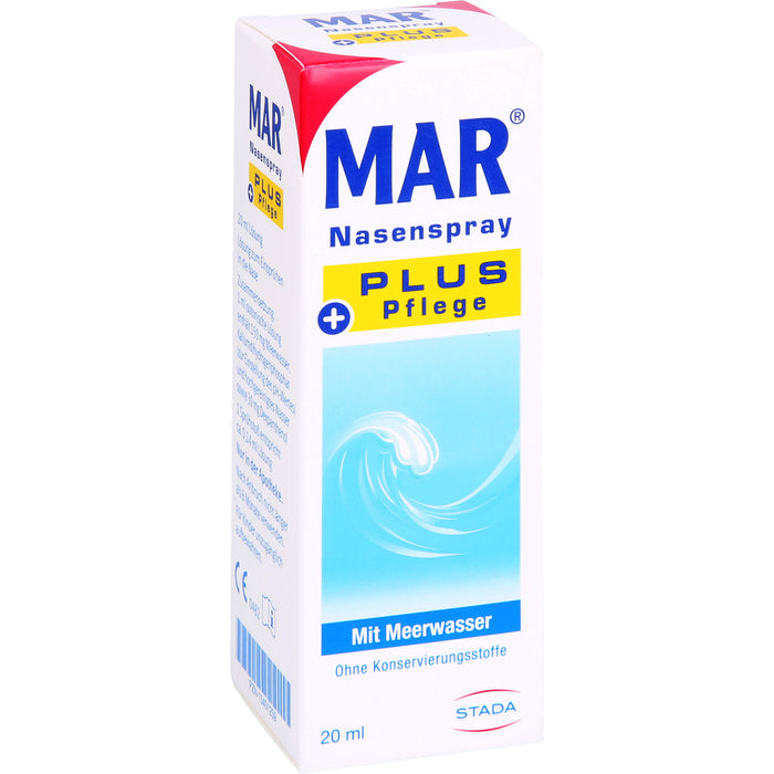 MAR Nasenspray plus Pflege mit Meerwasser, 20 ml Solution