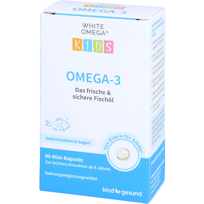 WHITE OMEGA Kids Reine Omega-3-Fischöl-Kapseln, 90 pc Capsules