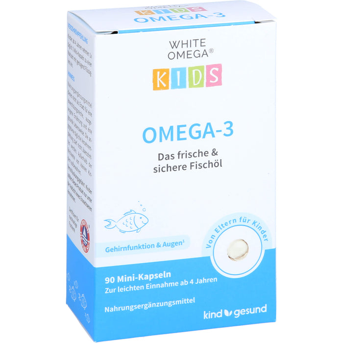 WHITE OMEGA Kids Reine Omega-3-Fischöl-Kapseln, 90 pc Capsules