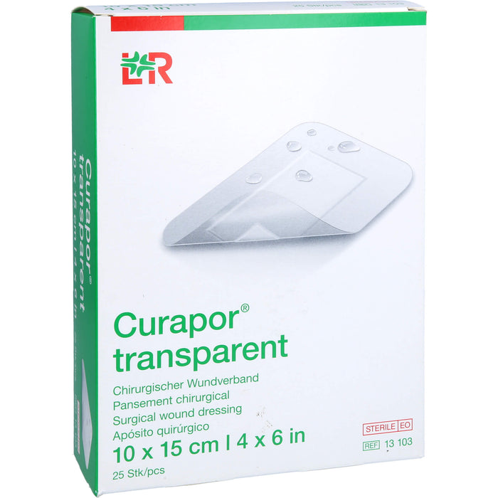 CURAPOR Wundverband steril transparent 10x15 cm, 25 St PFL