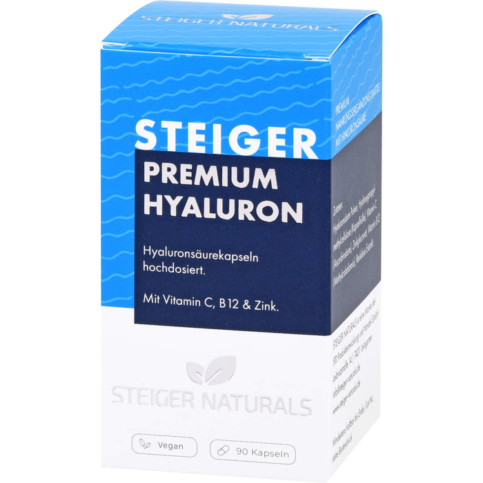 STEIGER NATURALS Premium Hyaluron Kapseln, 90 St. Kapseln