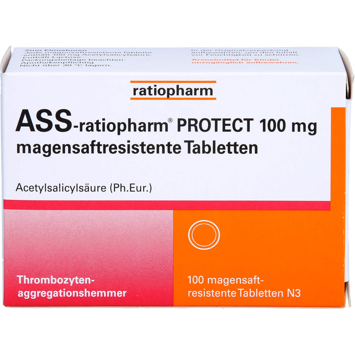 ASS-ratiopharm Protect 100 mg Tabletten, 100 pc Tablettes