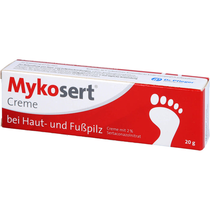 Mykosert Creme zur Behandlung von Haut- und Fußpilzerkrankungen, 20 g Creme