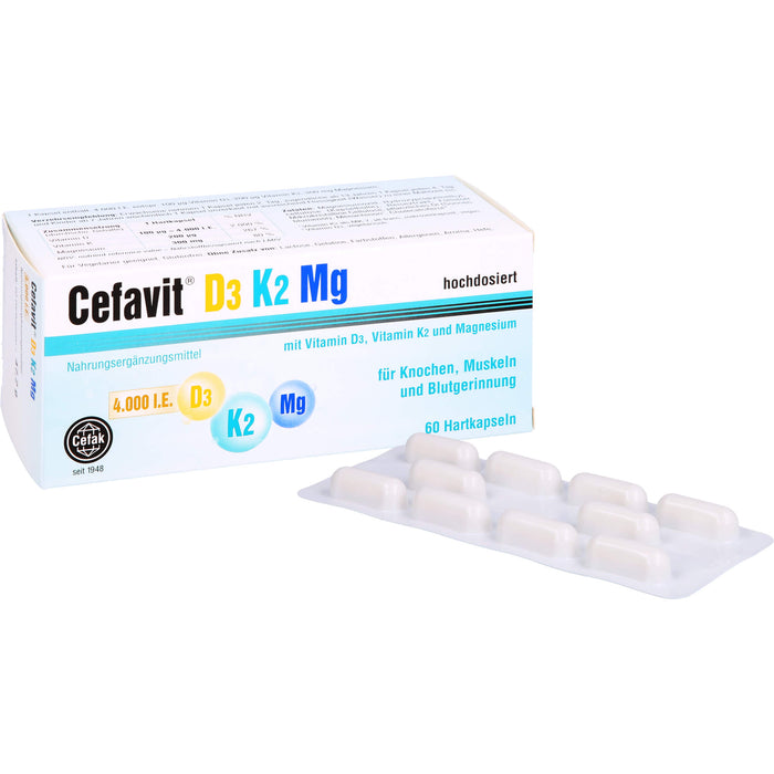 Cefavit D3 K2 Mg 4,000 I.E., 60 St HKP