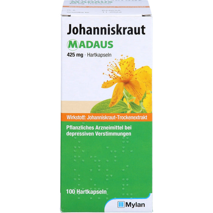 Johanniskraut MADAUS 425 mg Hartkapseln bei depressiven Verstimmungen, 100 pc Capsules