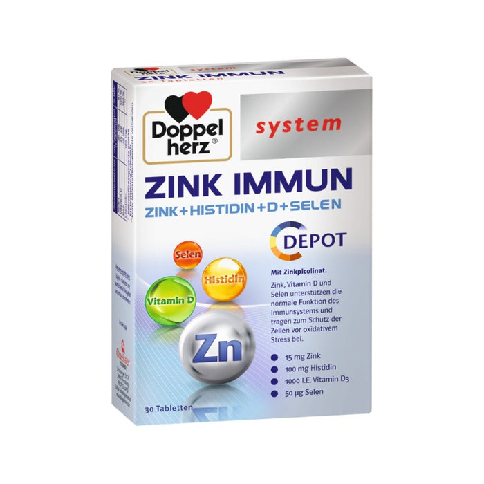 Doppelherz system Zink Immun Depot Tabletten, 30 pc Tablettes