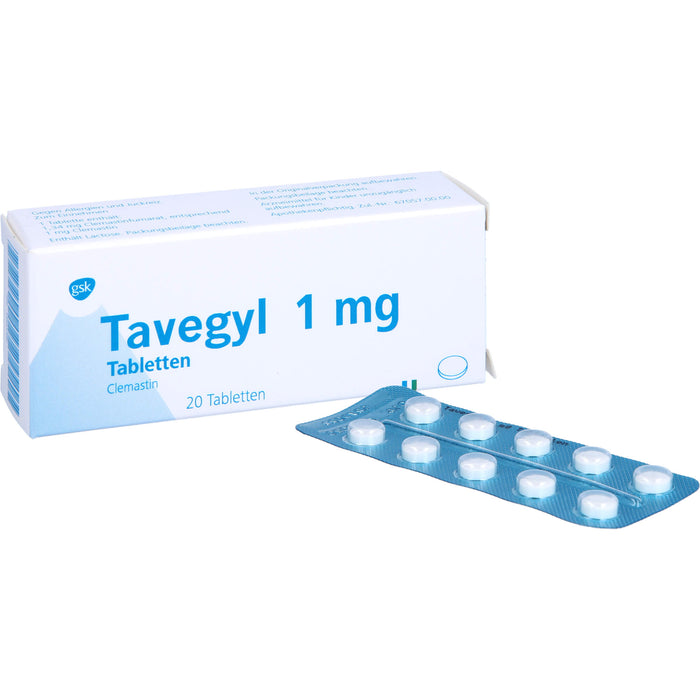 Tavegyl 1 mg Eurim Tabletten bei Allergien, 20 pcs. Tablets